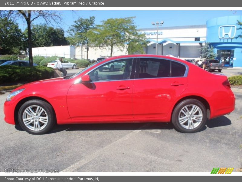 Vibrant Red / Graphite 2011 Infiniti G 37 x AWD Sedan