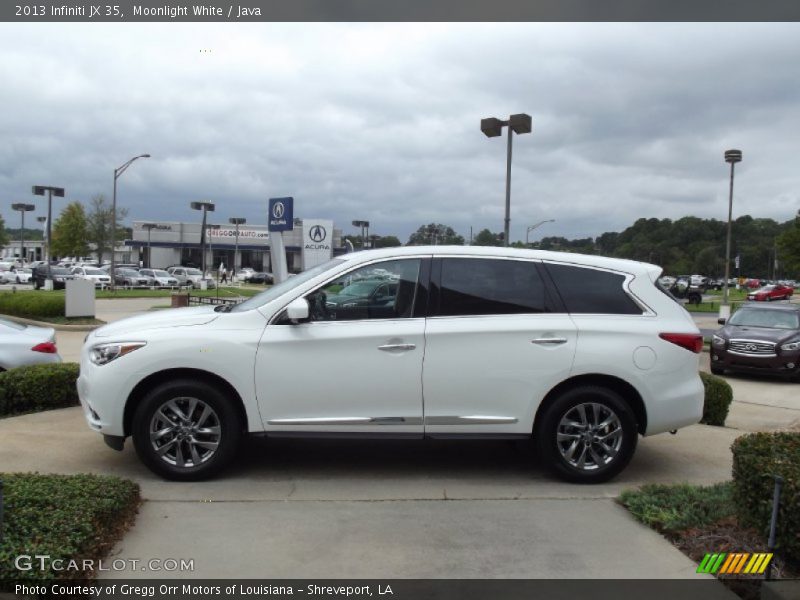 Moonlight White / Java 2013 Infiniti JX 35