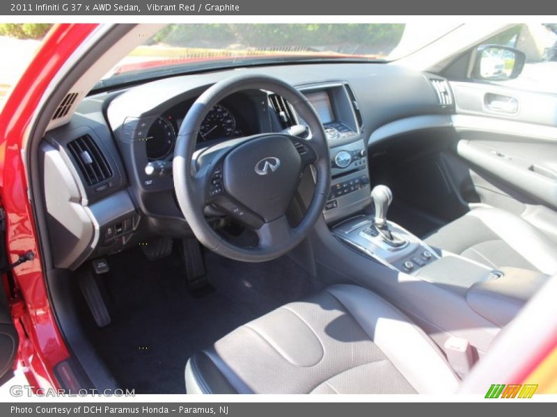 Vibrant Red / Graphite 2011 Infiniti G 37 x AWD Sedan