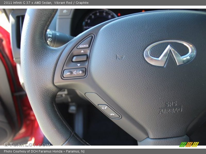 Vibrant Red / Graphite 2011 Infiniti G 37 x AWD Sedan