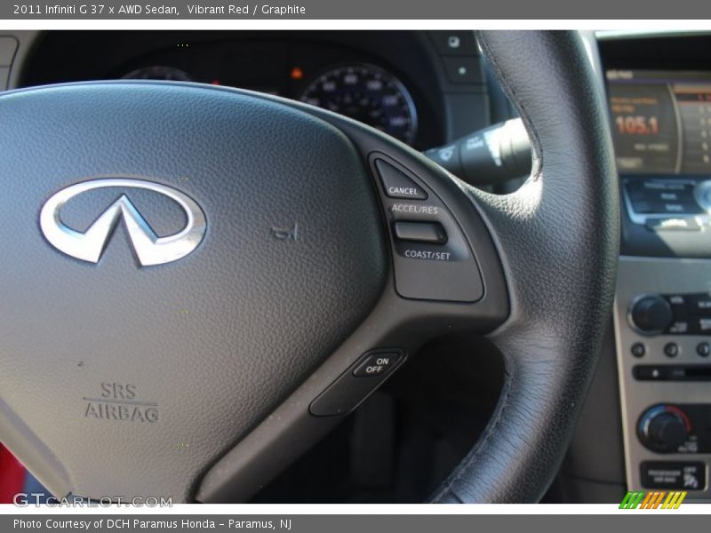 Vibrant Red / Graphite 2011 Infiniti G 37 x AWD Sedan