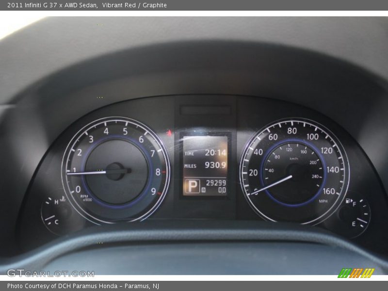 Vibrant Red / Graphite 2011 Infiniti G 37 x AWD Sedan
