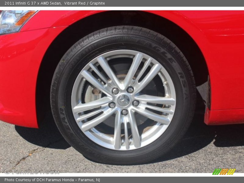 Vibrant Red / Graphite 2011 Infiniti G 37 x AWD Sedan