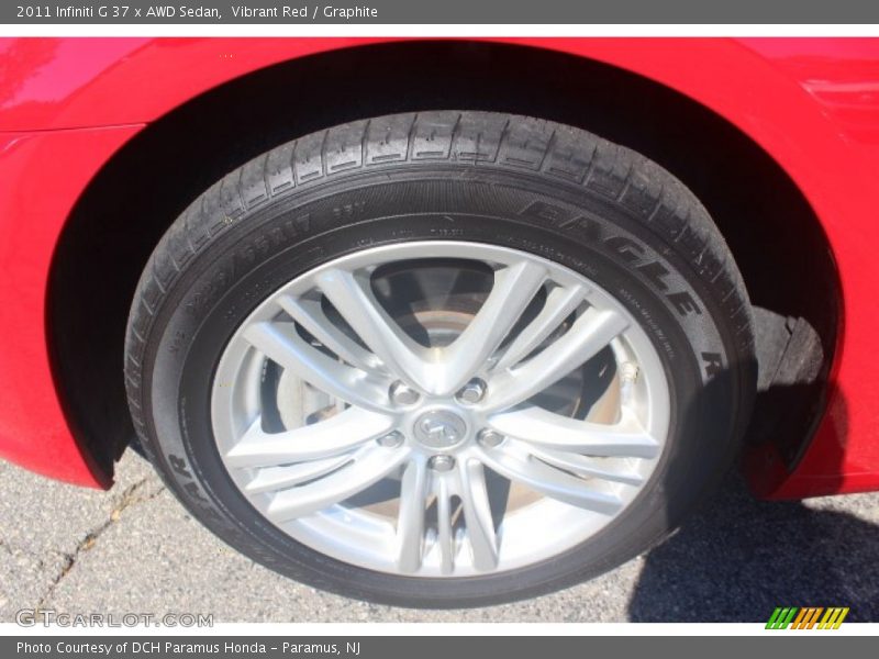 Vibrant Red / Graphite 2011 Infiniti G 37 x AWD Sedan