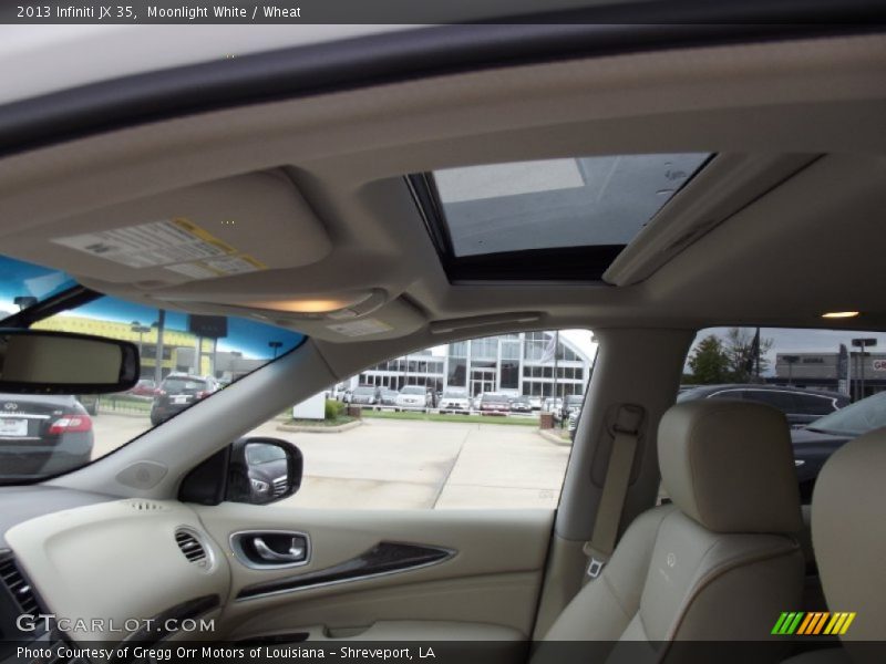 Moonlight White / Wheat 2013 Infiniti JX 35