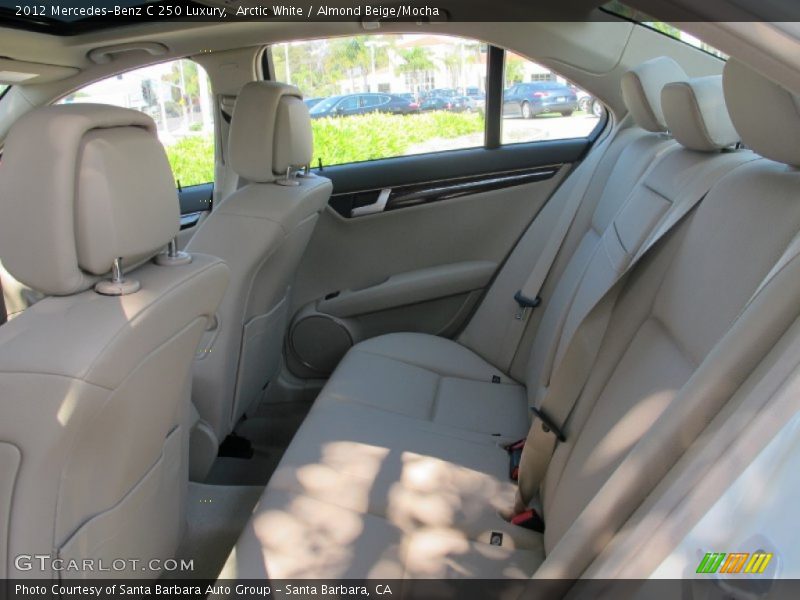 Arctic White / Almond Beige/Mocha 2012 Mercedes-Benz C 250 Luxury