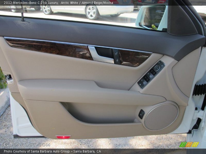 Arctic White / Almond Beige/Mocha 2012 Mercedes-Benz C 250 Luxury