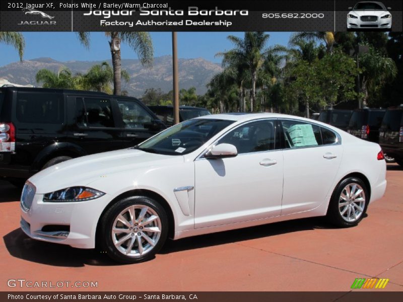 Polaris White / Barley/Warm Charcoal 2012 Jaguar XF
