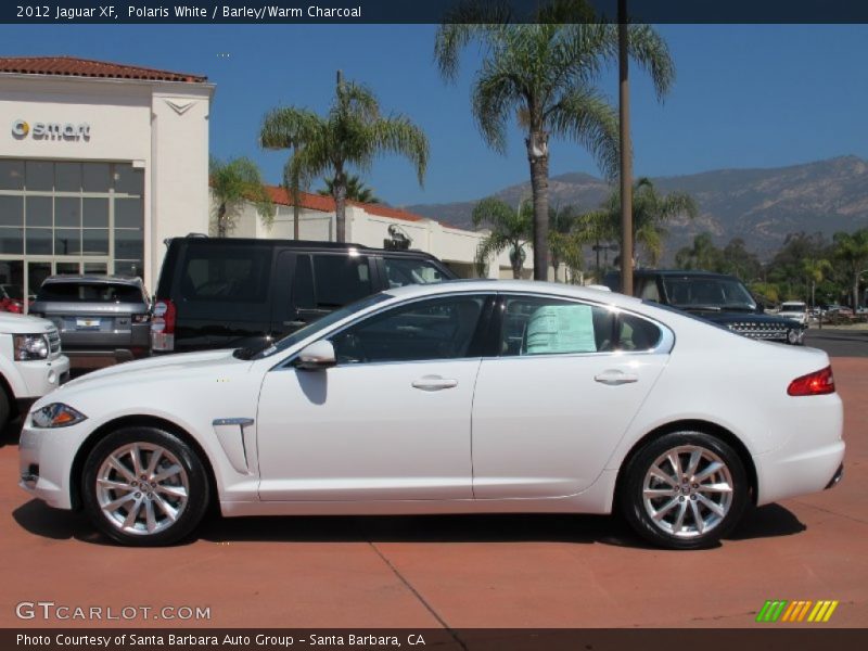 Polaris White / Barley/Warm Charcoal 2012 Jaguar XF