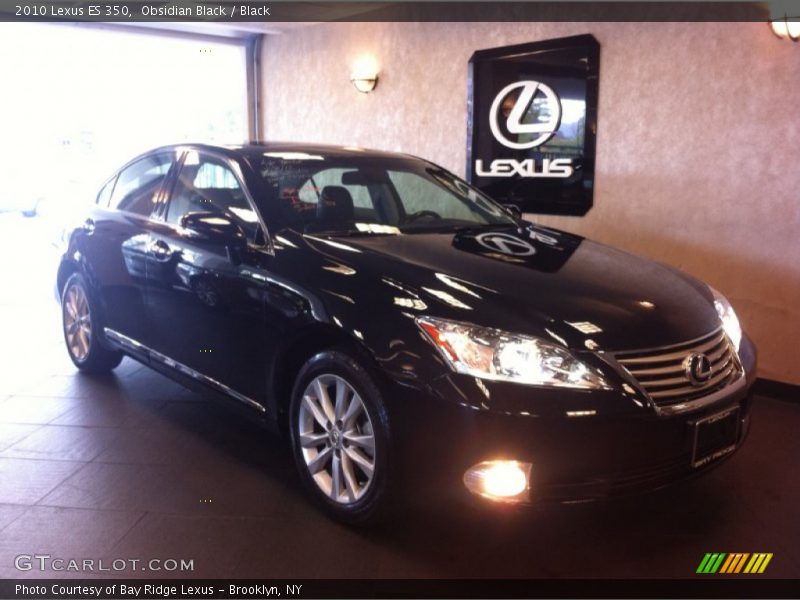 Obsidian Black / Black 2010 Lexus ES 350