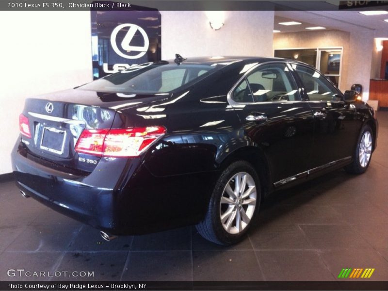 Obsidian Black / Black 2010 Lexus ES 350