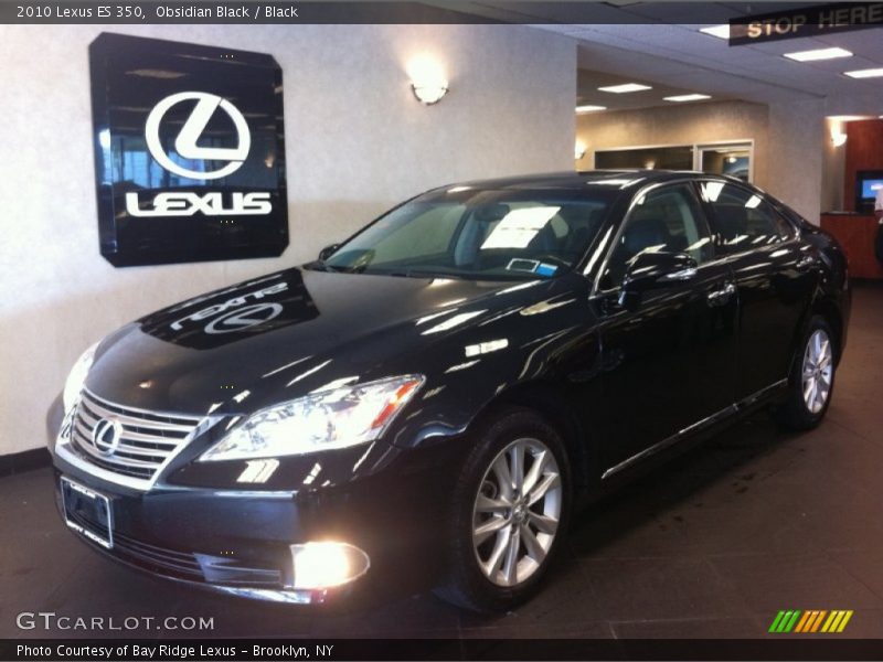 Obsidian Black / Black 2010 Lexus ES 350