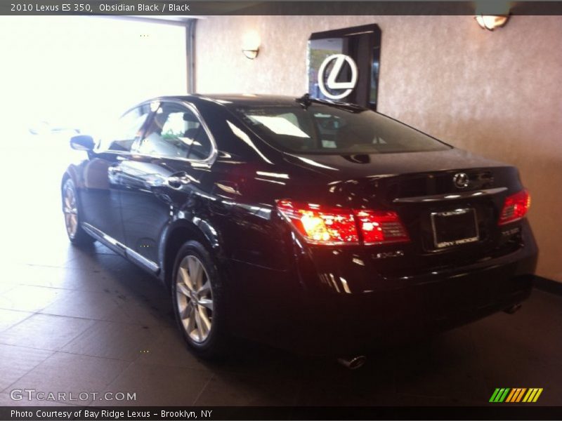 Obsidian Black / Black 2010 Lexus ES 350