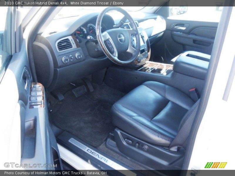 White Diamond Tricoat / Ebony 2010 GMC Yukon Hybrid Denali 4x4