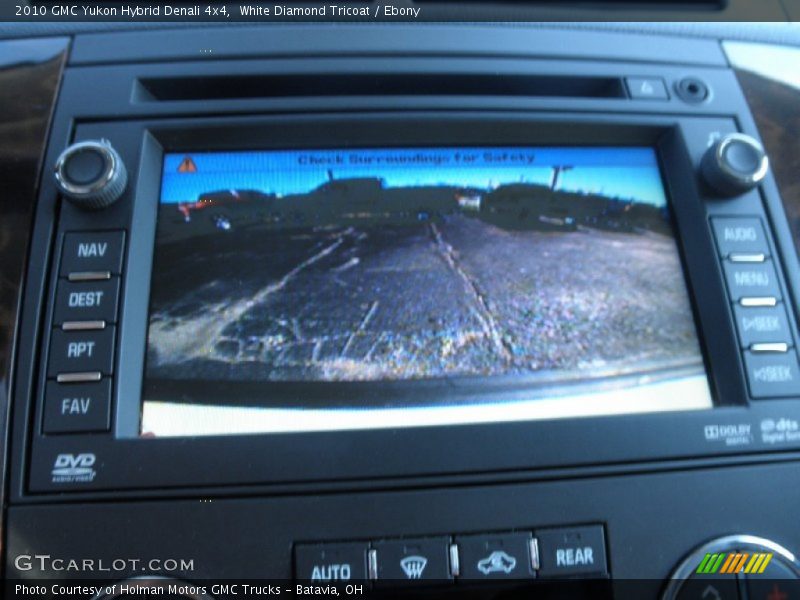 White Diamond Tricoat / Ebony 2010 GMC Yukon Hybrid Denali 4x4