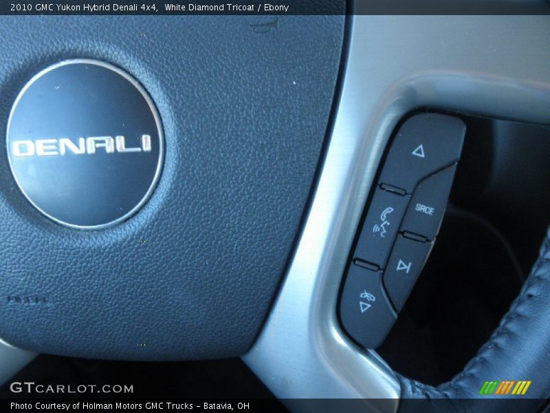 White Diamond Tricoat / Ebony 2010 GMC Yukon Hybrid Denali 4x4