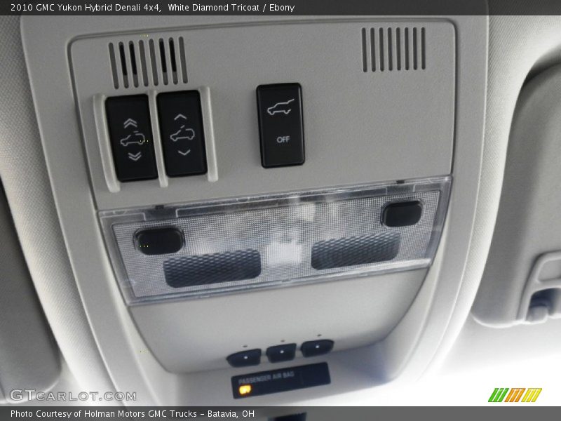 White Diamond Tricoat / Ebony 2010 GMC Yukon Hybrid Denali 4x4