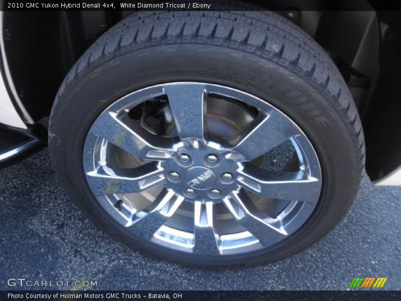 White Diamond Tricoat / Ebony 2010 GMC Yukon Hybrid Denali 4x4