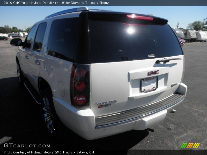 White Diamond Tricoat / Ebony 2010 GMC Yukon Hybrid Denali 4x4