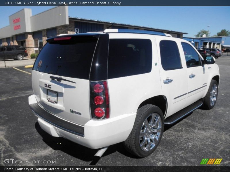 White Diamond Tricoat / Ebony 2010 GMC Yukon Hybrid Denali 4x4