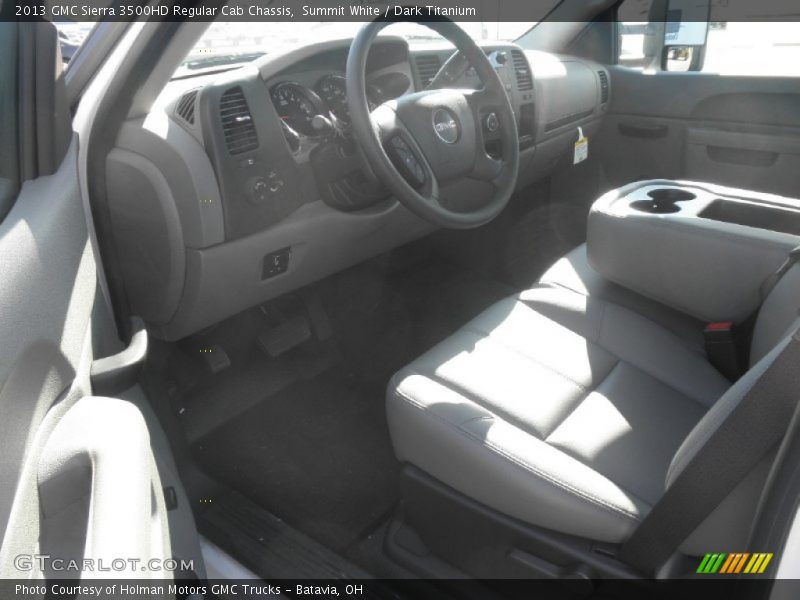 Summit White / Dark Titanium 2013 GMC Sierra 3500HD Regular Cab Chassis