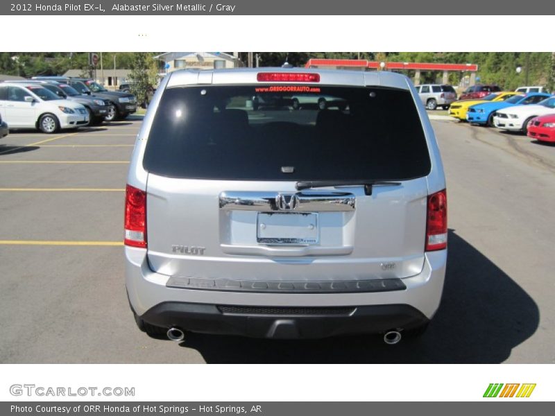 Alabaster Silver Metallic / Gray 2012 Honda Pilot EX-L