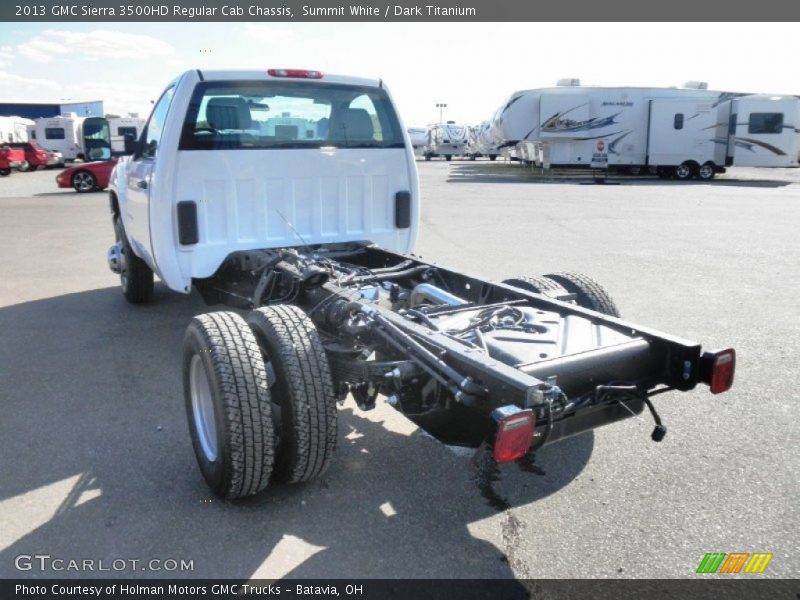 Summit White / Dark Titanium 2013 GMC Sierra 3500HD Regular Cab Chassis