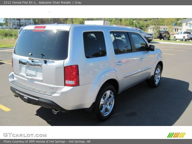 Alabaster Silver Metallic / Gray 2012 Honda Pilot EX-L