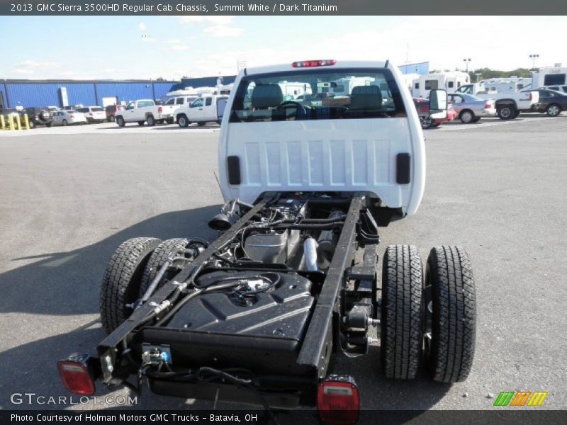 Summit White / Dark Titanium 2013 GMC Sierra 3500HD Regular Cab Chassis