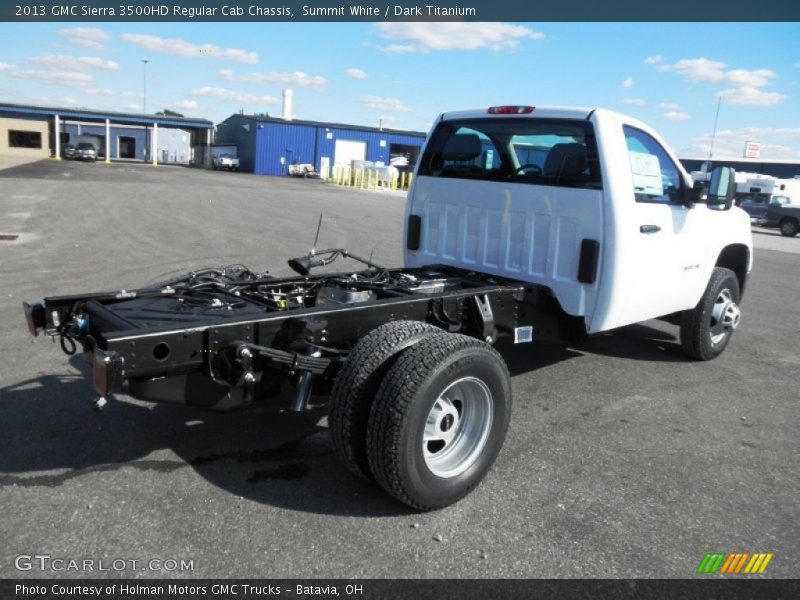 Summit White / Dark Titanium 2013 GMC Sierra 3500HD Regular Cab Chassis