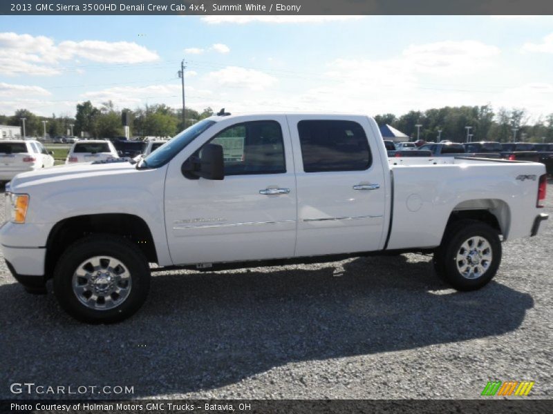 Summit White / Ebony 2013 GMC Sierra 3500HD Denali Crew Cab 4x4