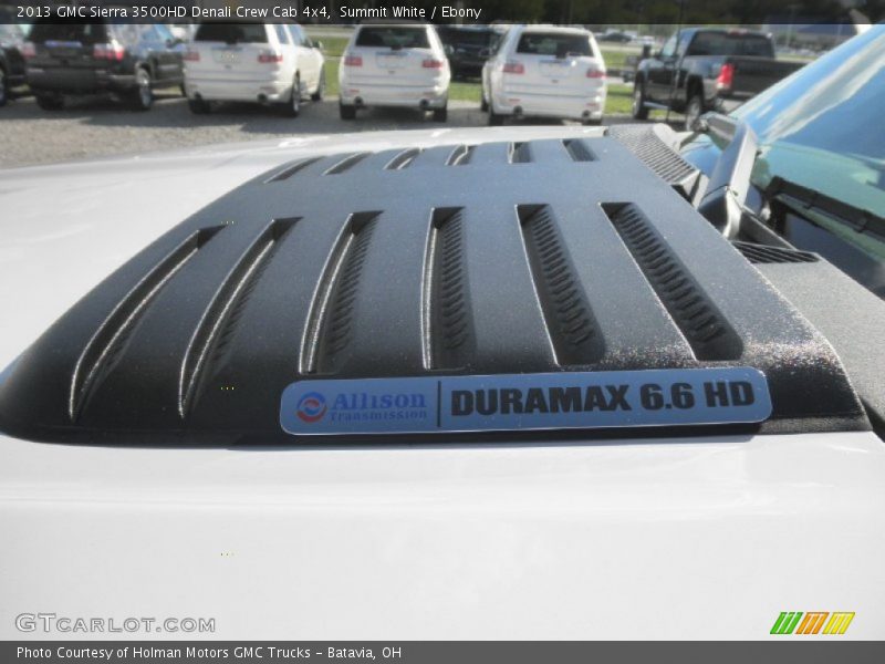 Summit White / Ebony 2013 GMC Sierra 3500HD Denali Crew Cab 4x4