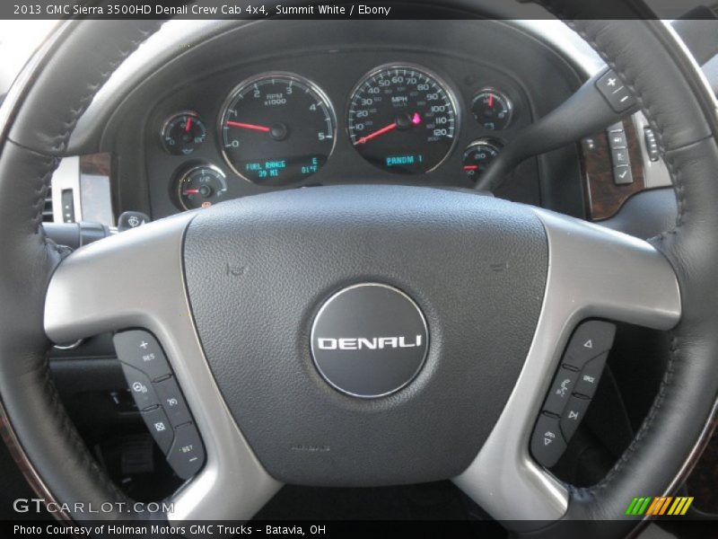 Summit White / Ebony 2013 GMC Sierra 3500HD Denali Crew Cab 4x4