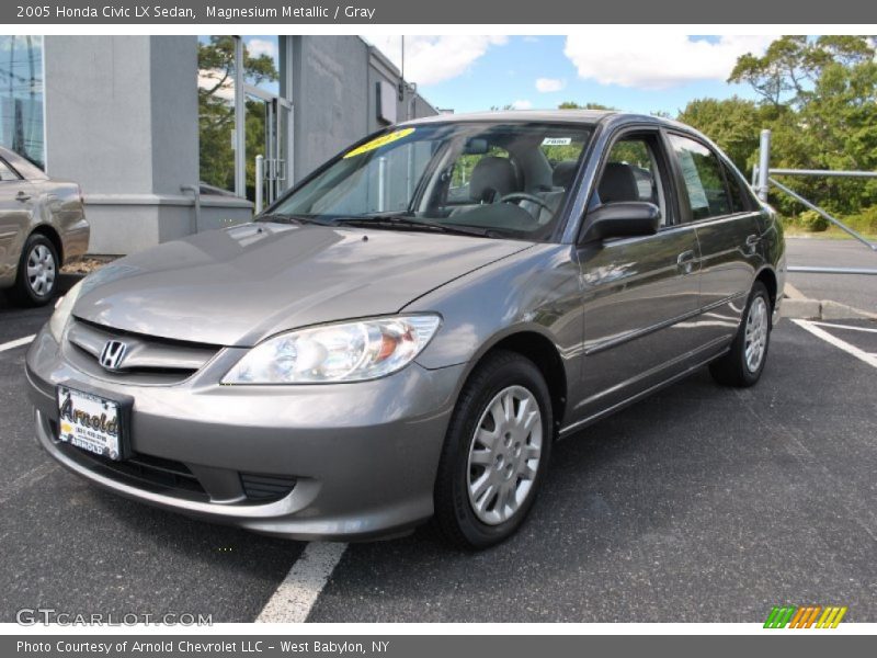 Magnesium Metallic / Gray 2005 Honda Civic LX Sedan