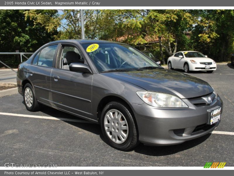 Magnesium Metallic / Gray 2005 Honda Civic LX Sedan
