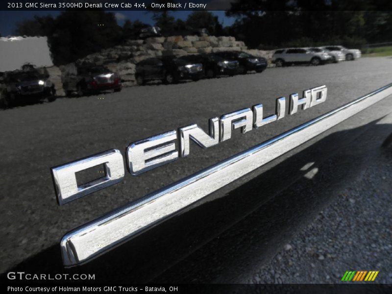 Onyx Black / Ebony 2013 GMC Sierra 3500HD Denali Crew Cab 4x4