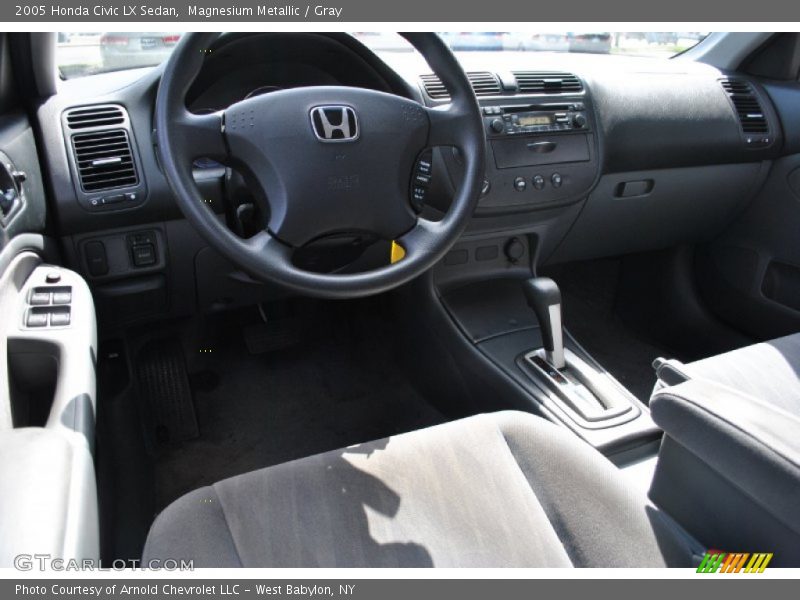 Magnesium Metallic / Gray 2005 Honda Civic LX Sedan