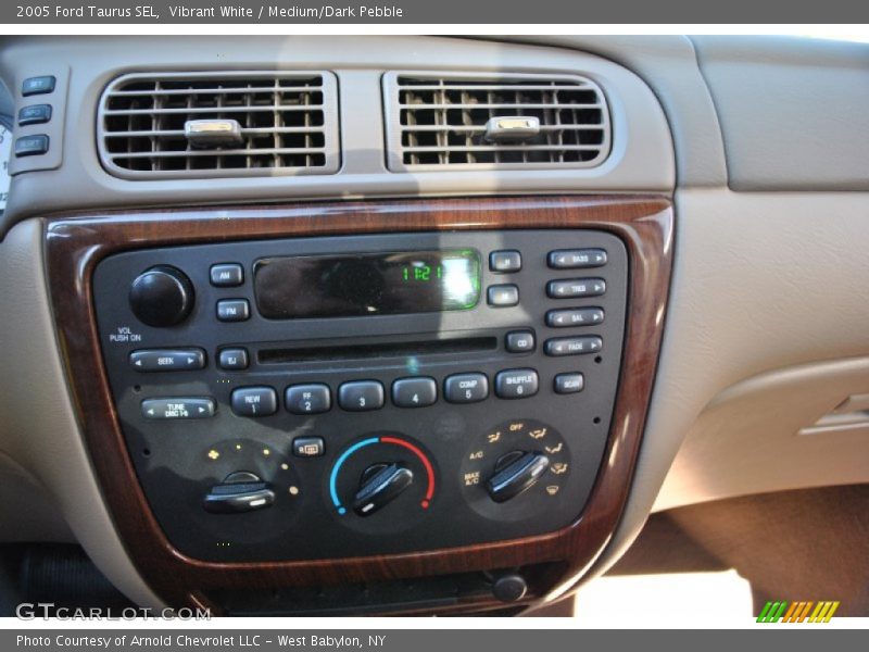 Vibrant White / Medium/Dark Pebble 2005 Ford Taurus SEL