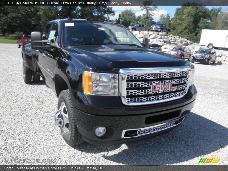 Onyx Black / Ebony 2013 GMC Sierra 3500HD Denali Crew Cab 4x4 Dually