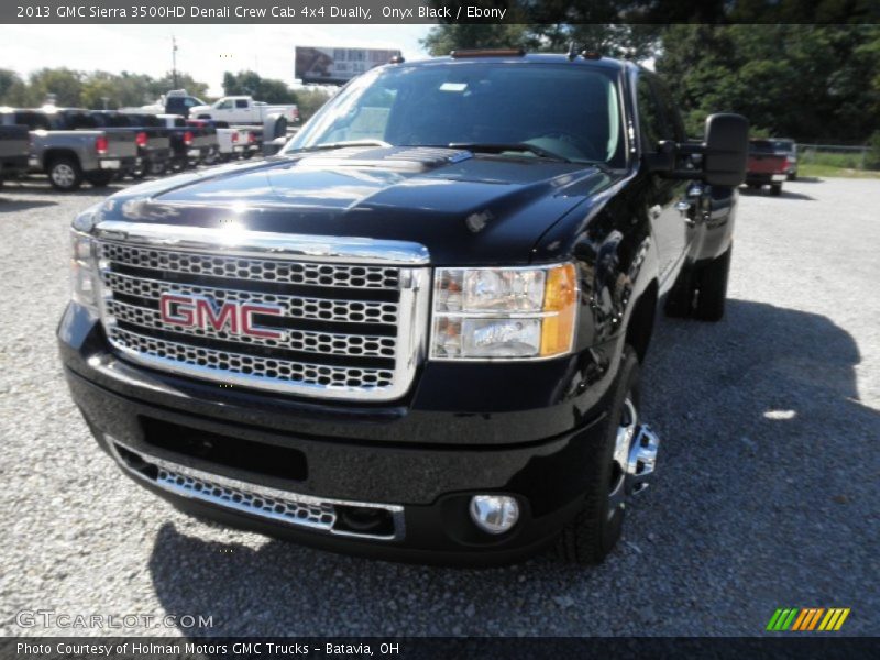 Onyx Black / Ebony 2013 GMC Sierra 3500HD Denali Crew Cab 4x4 Dually