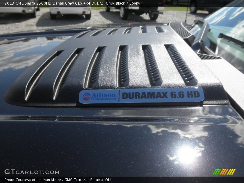 Onyx Black / Ebony 2013 GMC Sierra 3500HD Denali Crew Cab 4x4 Dually