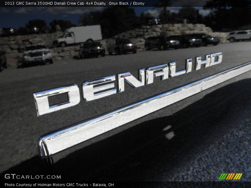 Onyx Black / Ebony 2013 GMC Sierra 3500HD Denali Crew Cab 4x4 Dually
