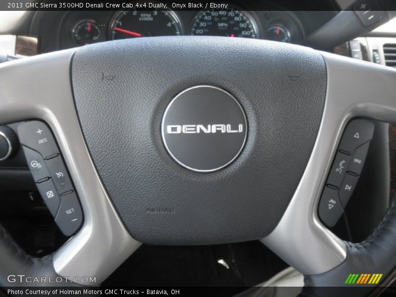 Onyx Black / Ebony 2013 GMC Sierra 3500HD Denali Crew Cab 4x4 Dually