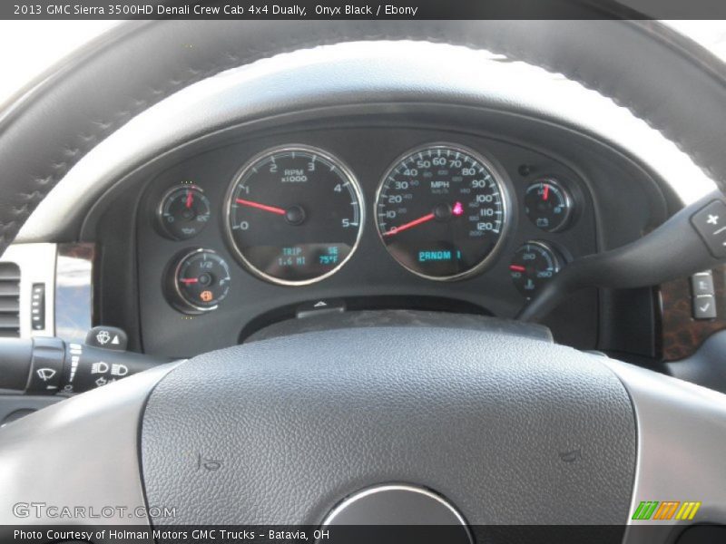 Onyx Black / Ebony 2013 GMC Sierra 3500HD Denali Crew Cab 4x4 Dually