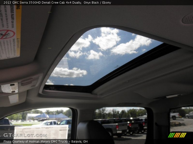 Onyx Black / Ebony 2013 GMC Sierra 3500HD Denali Crew Cab 4x4 Dually