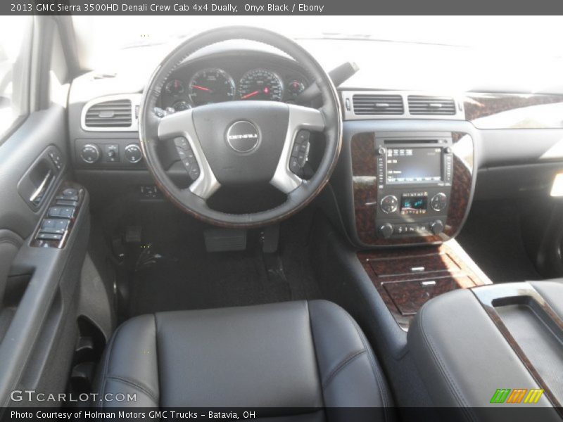 Onyx Black / Ebony 2013 GMC Sierra 3500HD Denali Crew Cab 4x4 Dually