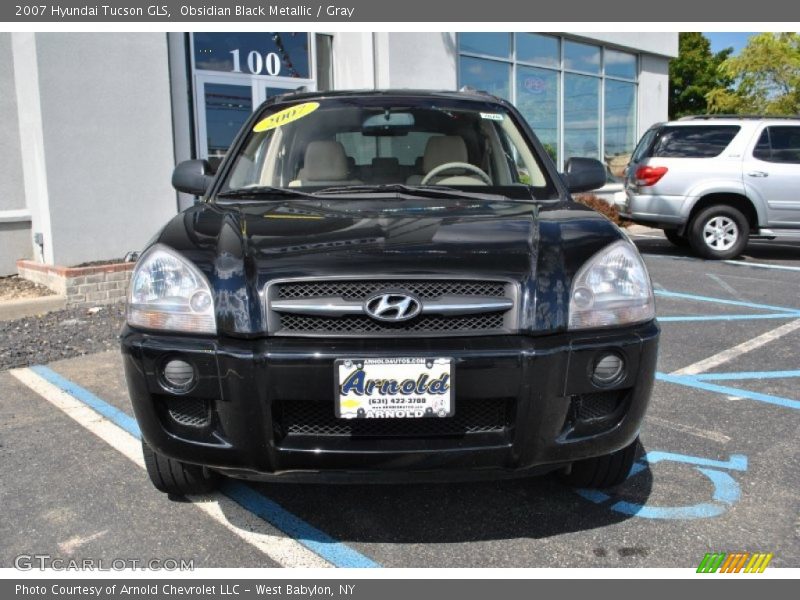 Obsidian Black Metallic / Gray 2007 Hyundai Tucson GLS