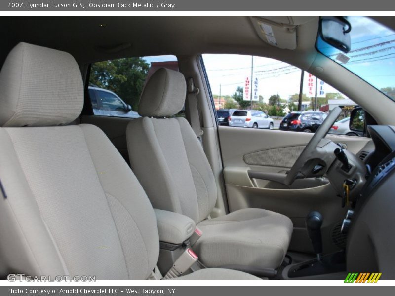 Obsidian Black Metallic / Gray 2007 Hyundai Tucson GLS