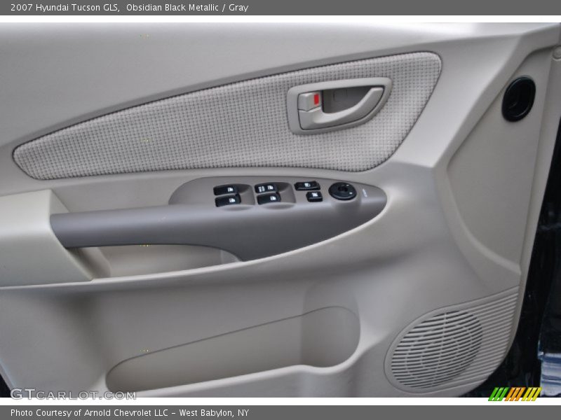 Obsidian Black Metallic / Gray 2007 Hyundai Tucson GLS