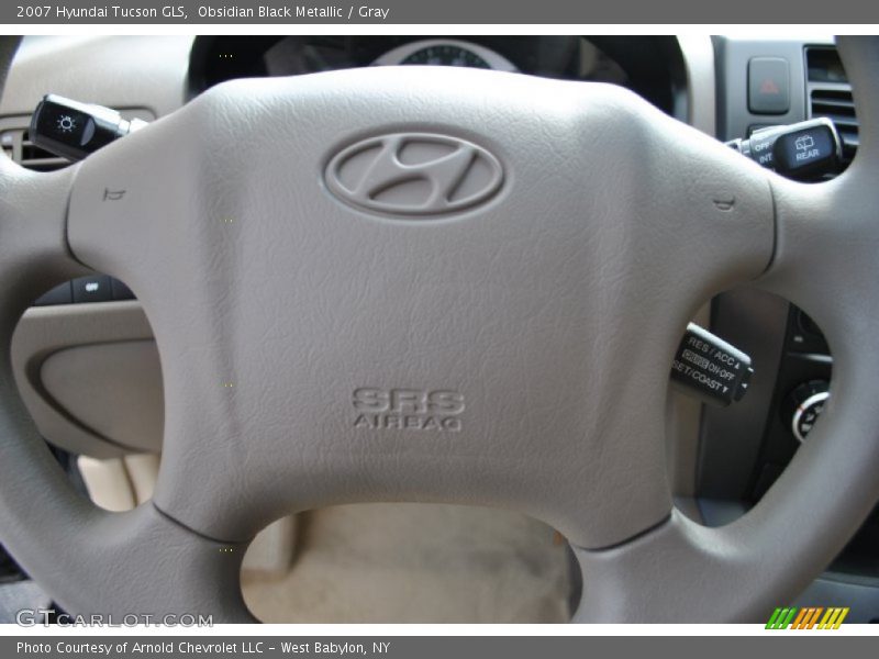 Obsidian Black Metallic / Gray 2007 Hyundai Tucson GLS